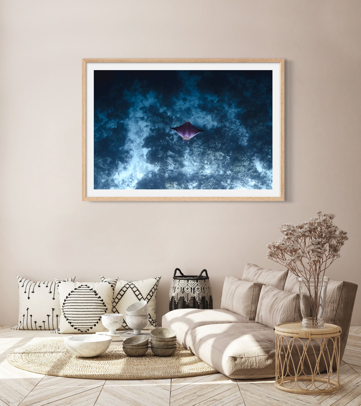 Lone Devil Ray Digital Print